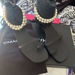 Chanel sandals 7 1/2